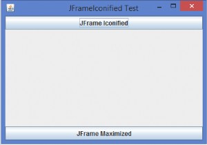 JavaでプログラムによってJFrameを最小化/最大化するにはどうすればよいですか？ 