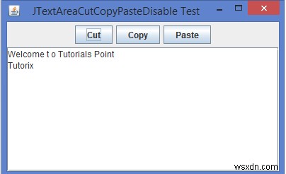 JavaでJTextAreaの切り取り、コピー、貼り付け機能を無効にするにはどうすればよいですか？ 
