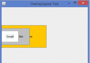 JavaでのOverlayLayoutの重要性は何ですか？ 