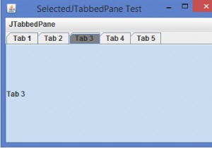 JavaでJTabbedPaneの選択したタブを強調表示するにはどうすればよいですか？ 