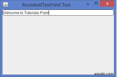 Javaで丸められたJTextFieldを実装するにはどうすればよいですか？ 