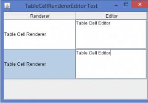 JavaのTableCellRendererとTableCellEditorの違いは何ですか？ 