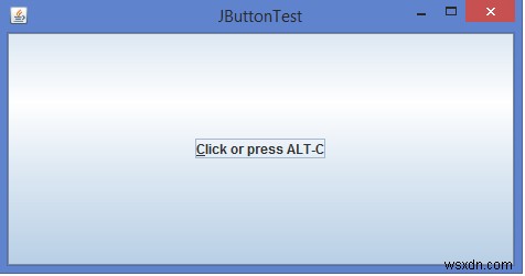 JavaでショートカットキーをJButtonに設定するにはどうすればよいですか？ 