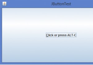 JavaでショートカットキーをJButtonに設定するにはどうすればよいですか？ 