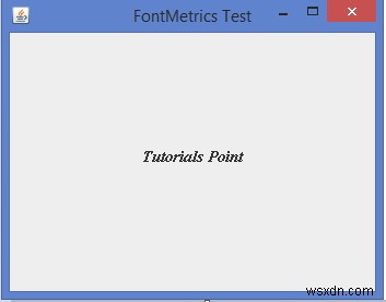 JavaのFontとFontMetricsの違いは何ですか？ 