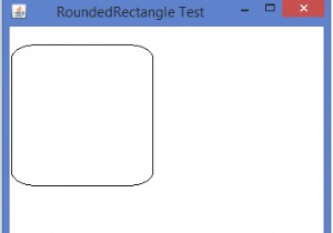 JavaのGraphicsオブジェクトを使用して、丸みを帯びた長方形を描画するにはどうすればよいですか？ 