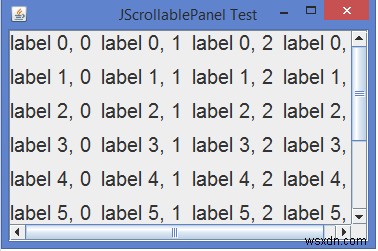 スクロール可能なJPanelをJavaで実装するにはどうすればよいですか？ 