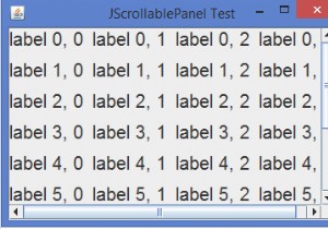 スクロール可能なJPanelをJavaで実装するにはどうすればよいですか？ 