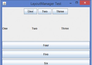 JavaのLayoutManagerとLayoutManagerのタイプとは何ですか？ 