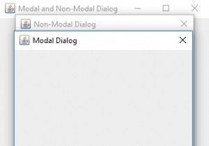 Javaでは何種類のJDialogボックスを作成できますか？ 