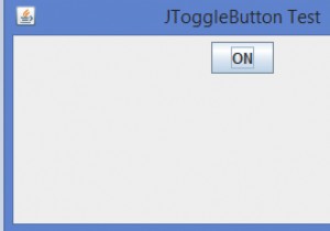 JavaでJToggleButtonを実装するにはどうすればよいですか？ 