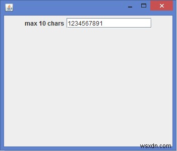 JavaでJTextField内の文字数を制限するにはどうすればよいですか？ 