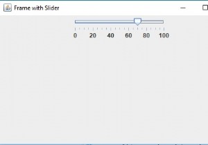 JSliderでエクステントを設定するJavaプログラム 