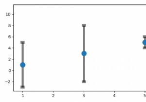 Matplotlibのマーカーに影響を与えない透明なエラーバー 