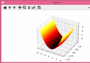 Pythonを介して3Dカラーサーフェスを取得するにはどうすればよいですか？ 