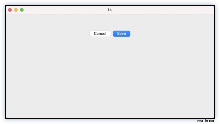 macOSでtkinterボタンを強調表示する方法は？ 