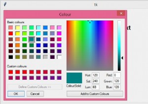 colorchooserモジュールを使用してtkinterウィンドウの背景色を変更する 