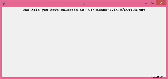 Python 3でtkinterファイルダイアログから文字列を取得するにはどうすればよいですか？ 