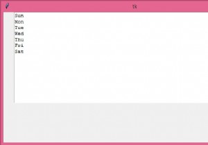 Tkinterテキストウィジェットへのリストの印刷 