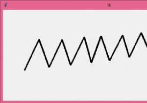 tkinterでマウス座標に沿って線を引く方法は？ 