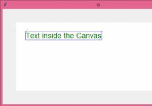 Tkinter-キャンバステキストにアウトラインを配置する方法 