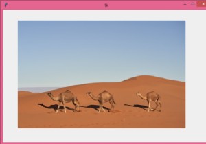 PILを使用してTkinterCanvasウィジェットに画像を埋め込む 