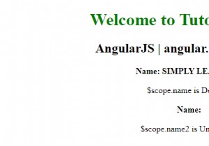 AngularJS – isUndefined（）メソッド 