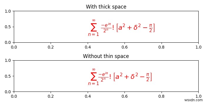 matplotlibプロットのLaTeXスタイルの数学でランダムな不要なスペースを削除するにはどうすればよいですか？ 