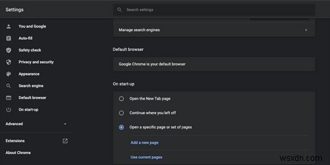 GoogleChromeブラウザでホームページを変更する方法 