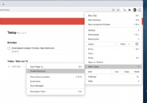 Chromeショートカットを使用してmacOSでWebアプリを実行する方法 