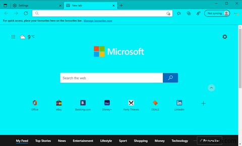 MicrosoftはEdgeブラウザにカスタムカラーアクセントをもたらしています 