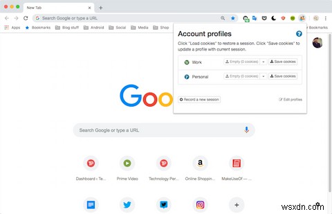 GoogleChromeで複数のブラウジングセッションを管理する方法 