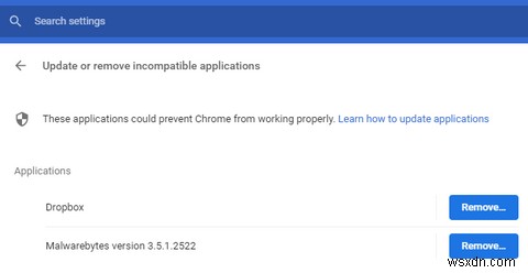 互換性のないソフトウェアの競合についてGoogleChromeを確認する方法 