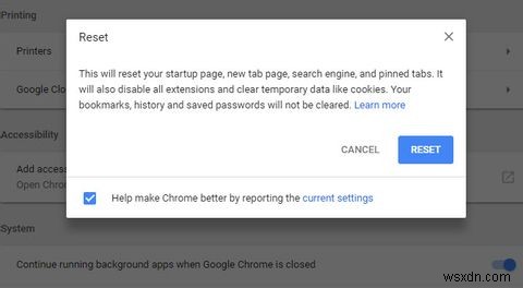 ブラウザをリセットしてChromeとFirefoxの問題を修正する方法 