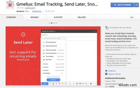 Chrome拡張機能を使用してGmailをMicrosoftOutlookのように機能させる 