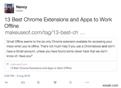 Chromeを使用してTwitterで記事のスニペットをワンクリックで共有する方法 