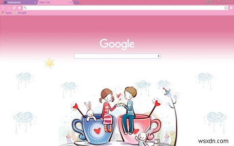 あなたが好きになる15のGoogleChromeバレンタインテーマとアプリ 