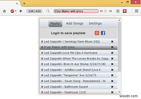 Chrome、Firefox、WebでYouTubeMusicを検索して再生するための最良の方法 