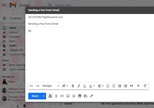 GmailからFAXを送信する方法 