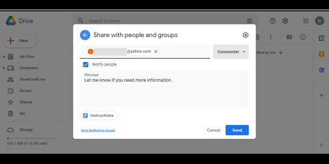 Gmail以外のアカウントでGoogleドライブファイルを共有する方法 