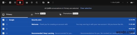 Gmailですべてのメールを削除する方法 