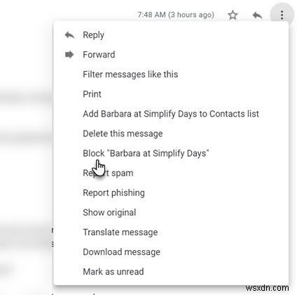 Gmailで連絡先をブロックおよびブロック解除する方法 