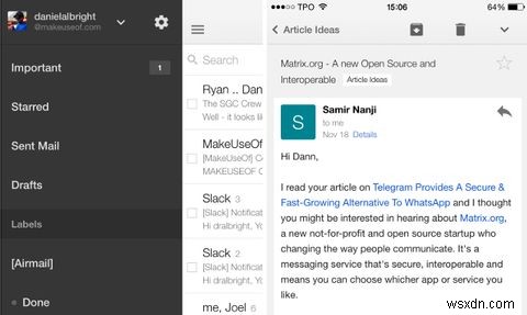 iPhoneでの適切なGmail：4つのGoogleフレンドリーなメールアプリ 