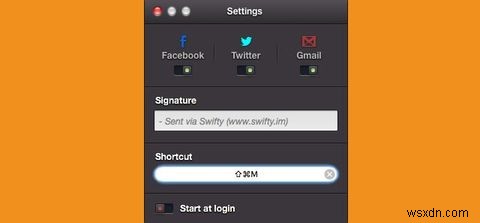 Swiftyは、OS XからGmail、Facebookメッセージ、DMを送信する最速の方法です 