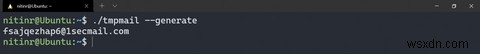 Linuxターミナルを使用して一時的な電子メールアドレスを生成する方法 
