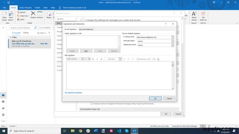 Outlookで署名を作成する方法 