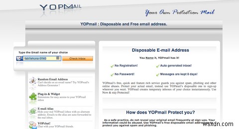 YOPmailを使用して一時的なメールアドレスをすばやく作成する方法 