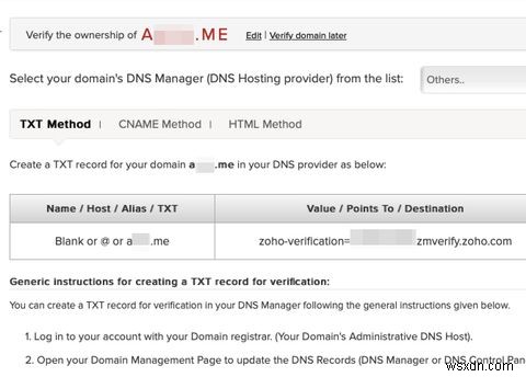 ZohoMailを使用してドメインで無料でメールを設定する方法 