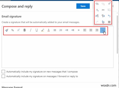 MicrosoftOffice365で電子メールの署名を追加する方法 