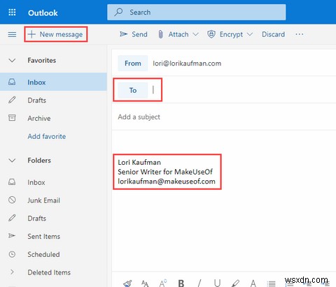 MicrosoftOffice365で電子メールの署名を追加する方法 